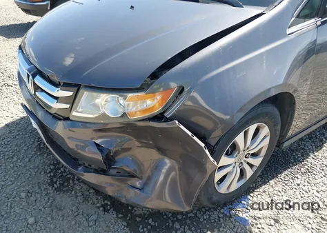 2014 Honda Odyssey Ex-L from USA, damaged, VIN 5FNRL5H65EB011363